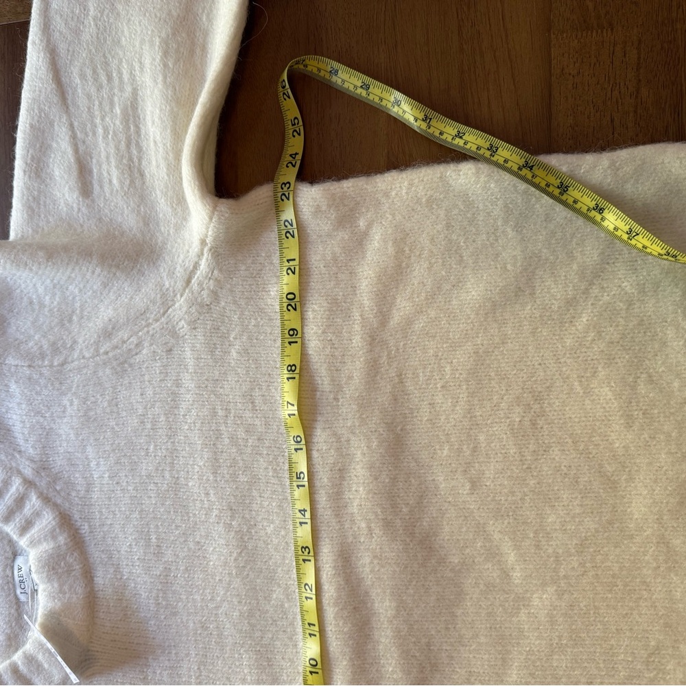 J.Crew Fuzzy Puff-Sleeve Sweater — NWT — Size XXL — Ivory - Picture 13 of 13